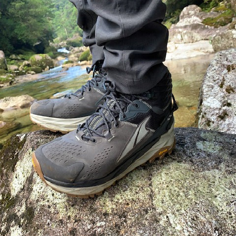 シューズレビュー（田平 拓也さん） ＠OLYMPUS 5 HIKE MID GTX